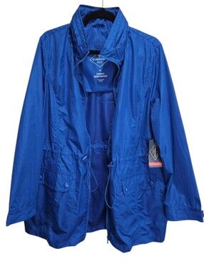 NWT! St Johns Bay Blue Packable Water Resistant Jacket XL Extra Large NEW